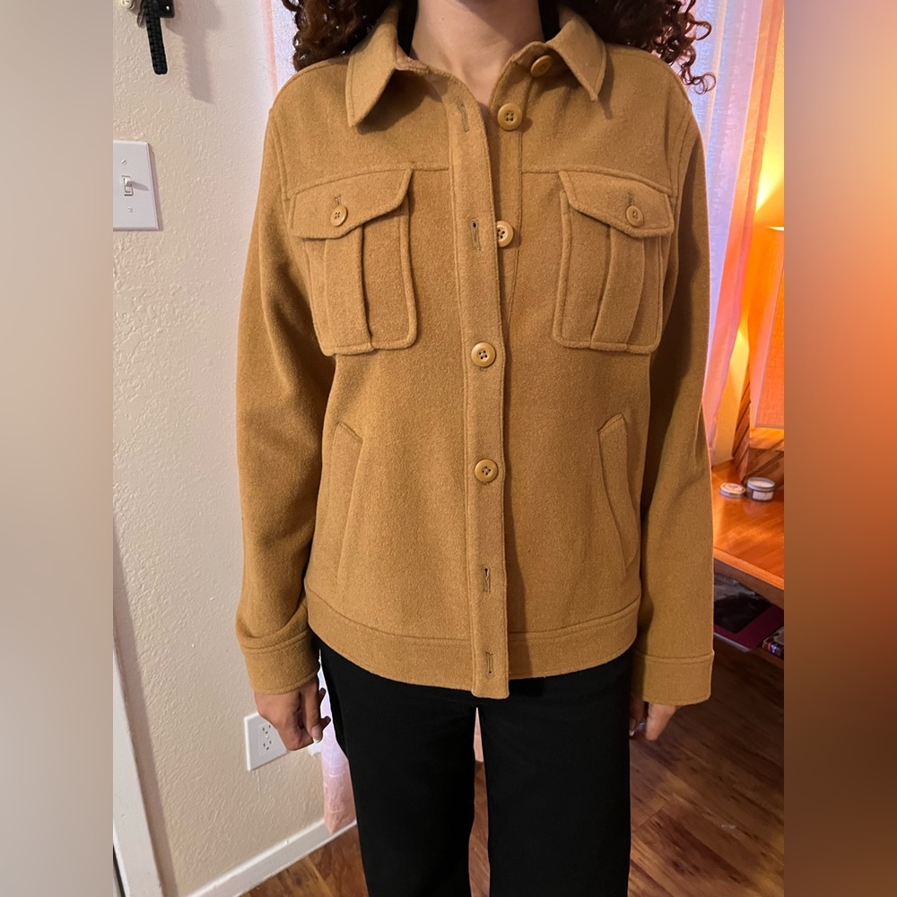 J. Crew Womens Wool Shirt-Jacket Size Medium